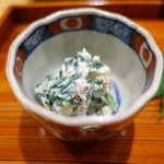 日本料理 太月 - ほうれん草のアーモンド白和え