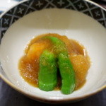 日本料理 太月 - 石川小芋、車海老、ししとう