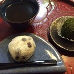 出町ふたば - あん入りの豆餅と、おはぎ青海苔(*˘︶˘*).｡.:*♡ 