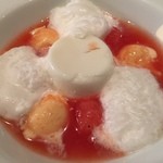 アトリエドアイ - スイカのスープとココナッツのブランマンジェ