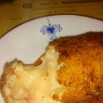 らんぷ亭 - カニクリームコロッケの中身。