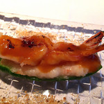 京 静華 - 2015.8.ディナー⑤万願寺とうがらし 海老