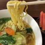 Minnano Yasai Batake - 野菜ラーメン　麺アップ