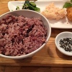 おぼんdeごはん - 黒米入りごはん　ごま塩