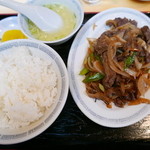 桃宝園 - ジンギスカン定食（850円）