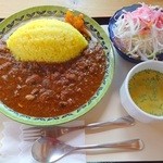 露伴亭 - スリランカカレー大盛(2015.7)