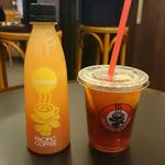 Pacific Coffee - グレープフルーツジュースとアイスコーヒー