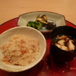 祇園　淺田屋 - 茗荷ご飯、香の物、赤出汁