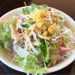 インド・ネパールカレー　ミテリ - 2015.8 セットのサラダ、普通にゴマドレだった