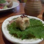 粉吉うどん - 豆腐の味噌漬け、ちびちび