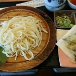 あかぎ庵 - 水沢舞茸天うどん(\1270)@2015/8/22