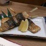 サバの駅 - サバ串焼き、油がよくのってて美味しいです。