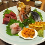 沢寿し - 刺身、のど黒旨し