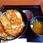 とんかつ ソースかつ丼 きらく - 上ソースかつ丼（260g／1,180円）いただきました！