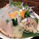 ブラッスリー 吟醸 - 活イカ、秋刀魚刺し