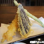 手打ちそば 楓 - 2015年8月　天ぷら