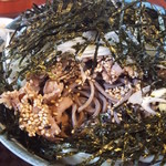 Wadokoro Kanazawa - 海苔とネギと肉を掻き分けて蕎麦を発見したところ