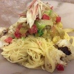ベジマンマ　ヴァードリズム - 鱧とミョウガとわさびの冷製パスタ 1300円