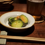 麦酒屋 るぷりん - 15/8月 お通し 梅胡瓜