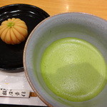 鶴屋吉信 - 抹茶セット(和菓子は菊の雅)