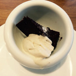 ルミーノ - ガトーショコラとバナナアイスクリーム