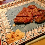 鉄板焼 甚 - 【山ひこ】常陸牛ももの鉄板焼き