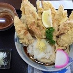 手打ちうどん 袋屋 - とり天うどん