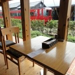 Kasei - テーブルから列車の風景