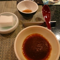 近江牛専門店 れすとらん 松喜屋 本店 - 山わさび、泡塩、たれ