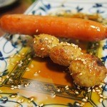 焼とり とらさん - 娘は　ウインナー＆つくね各100