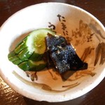 そば繁 - 地鶏炭焼き膳　香の物