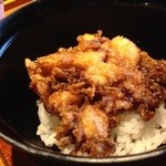 みかわ 是山居 - コースの〆・かきあげの天丼