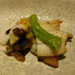 こふく - 焼き物 青茄子と、鰻の白焼き。