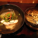 北新地 弧柳 - のどぐろ・冬瓜・湯葉・ジュンサイ・おかひじきの椀