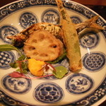 北新地 弧柳 - 琵琶湖天然鮎タテ酢かけ焼き