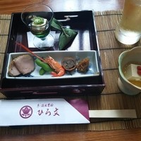 ひろ文 - 川床料理　8600円