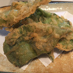 たかしの店 - ピヤーシー（島胡椒）の葉の天ぷら