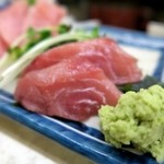 一平 - まぐろのうてん刺＆まぐろカマ刺￥500
      