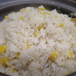 零 - 土鍋で炊いたとうころこしとしらす飯をほぐしたところ