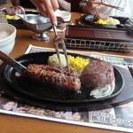 BRONCOBILLY - やわらかステーキとがんこハンバーグセット1920円