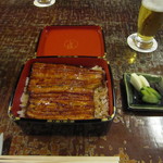 明神下 神田川 本店 - うな重。食べ応えあり。うザくと一緒なら小でも良いかも。