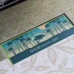 House Without a Key - メニュー