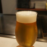 鉄板焼きバル 輪 - 生ビール