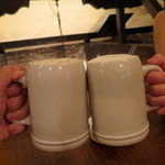 ホワイトジョッキで乾杯〜♪