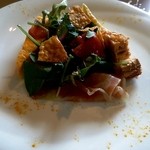 カッパヤキッチン - サブメイン料理（前菜四種盛り合わせ）生ハム・スパニッシュオムレツ・スモークサーモン・トマトジュレ