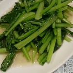 中華料理 銀河楼 - チンゲン菜の塩にんにく炒め