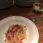 オステリア バルバロッサ - しらすとトマトの冷静カッペリーニ　コラトゥーラ風味