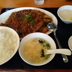 宝珍茶寮 - Aランチ￥880(税込) 満腹です。ご馳走さまでした
