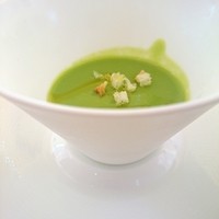 ahill ginza - 枝豆の冷製スープ(燻製の香り付き)