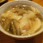 やまめ庵 - だご汁は山菜と鶏が入ってとろみが美味しい